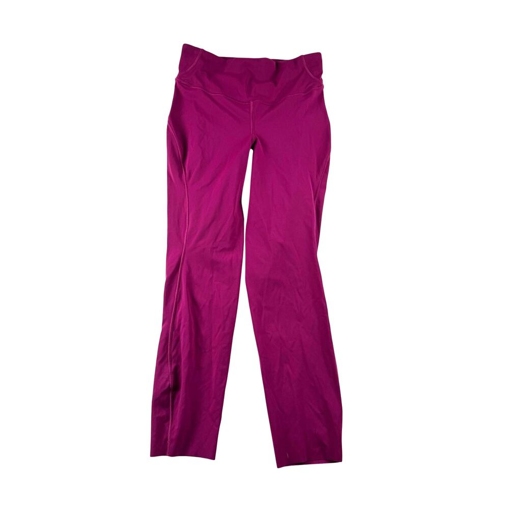 lululemon Base Pace Crop Leggings Size 6 Magenta Purple Mid Rise Running Pant